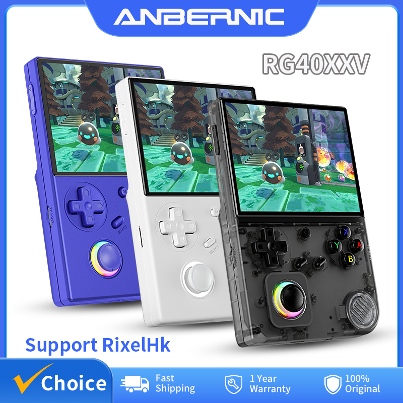 Retro Gaming Emulator Console - ANBERNIC RG40XXV Retro elde kullanılır oyun