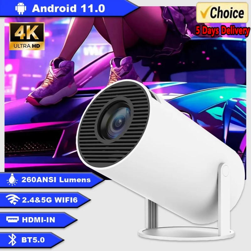 Retro Gaming And Projector - Mini HY300 Akıllı Android Projektör Taşınabilir
