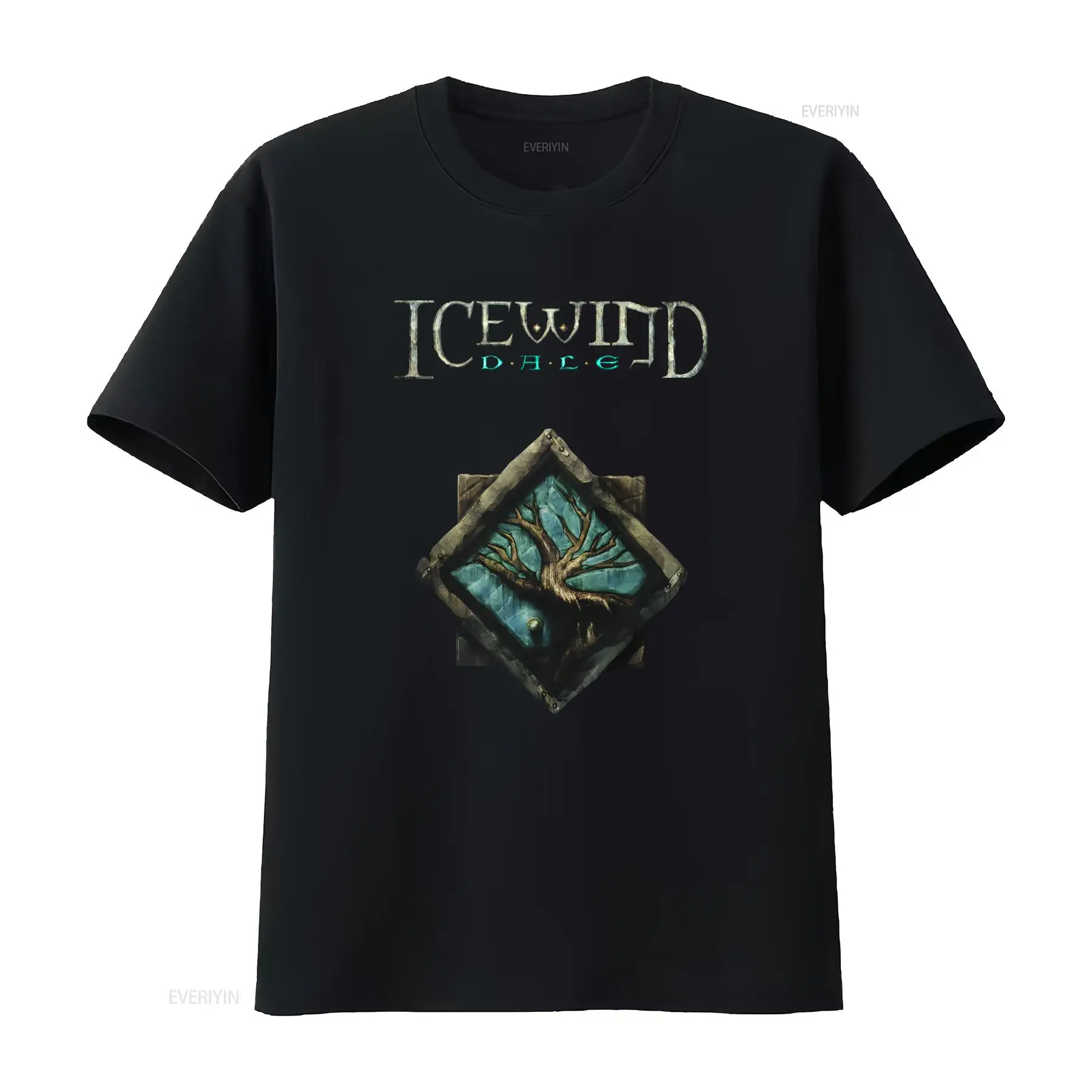 Retro Gaming Shirt - Icewind Dale Logosu Klasik Video Oyunu