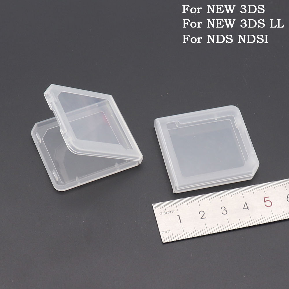 Game Cartridge Case - 10 adet şeffaf plastik oyun kartuşu