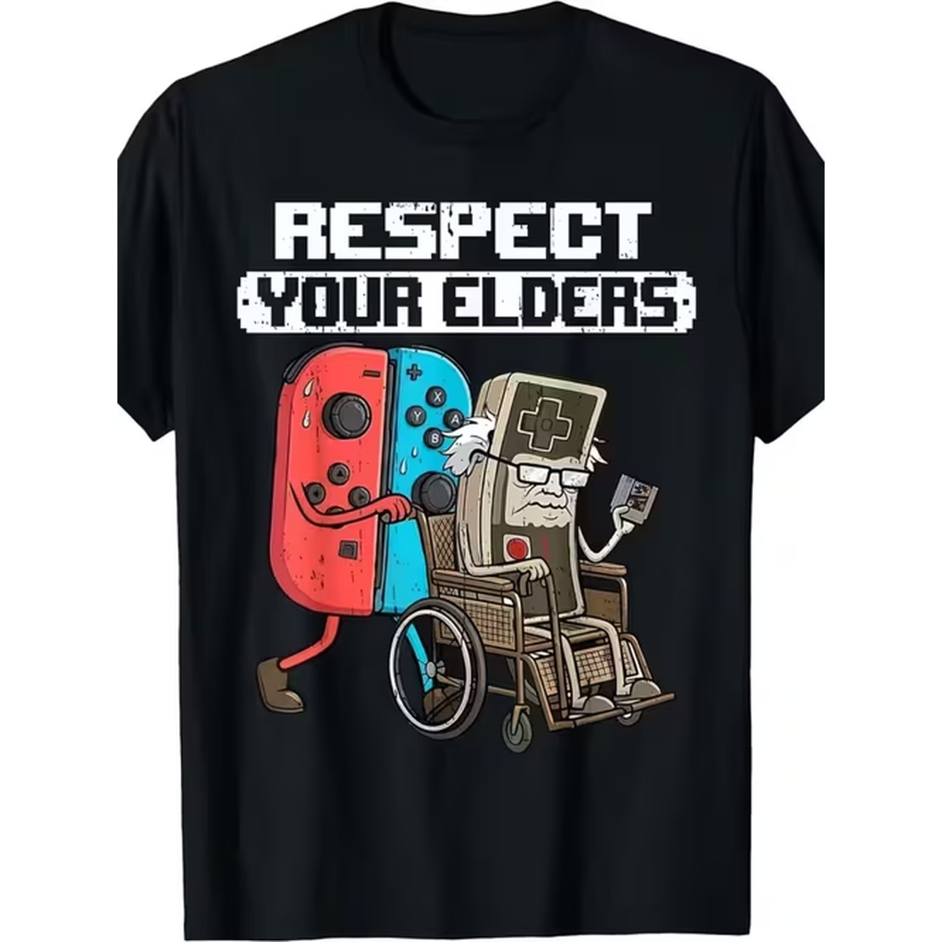 Retro Gaming Shirt - Erkek Desenli Tişört Temalı Yaşlılar İçin