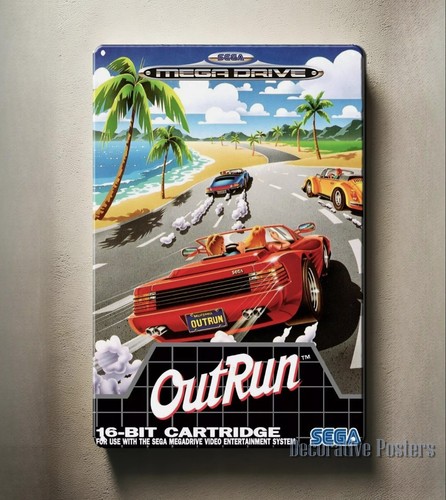 Retro Gaming Pictures - Outrun Mega Drive Retro Video Oyunu