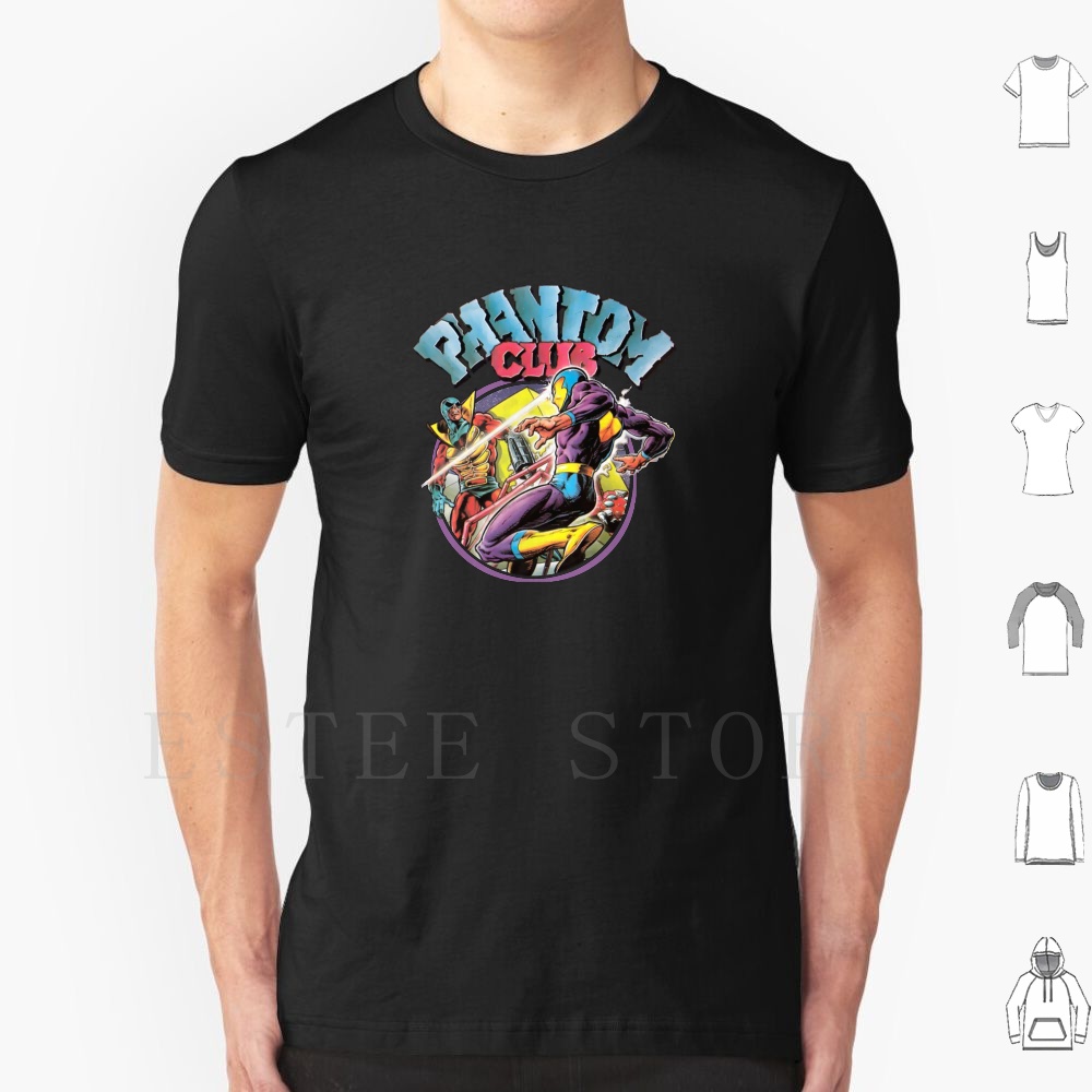 Retro Gaming Shirt - Phantom Club-Badge T Shirt DIY Büyük