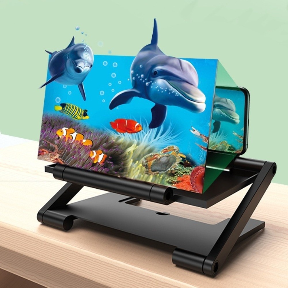 Retro Gaming And Projector - Katlanabilir Cep Telefonu Ekran Büyüteci Genişletilmiş