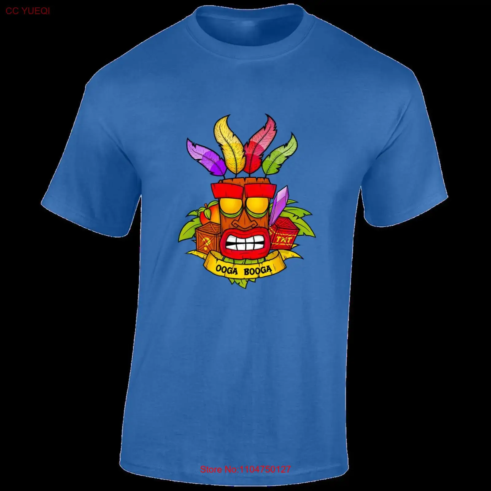 Retro Gaming Shirt - Oga booga crash erkek tişörtü retro