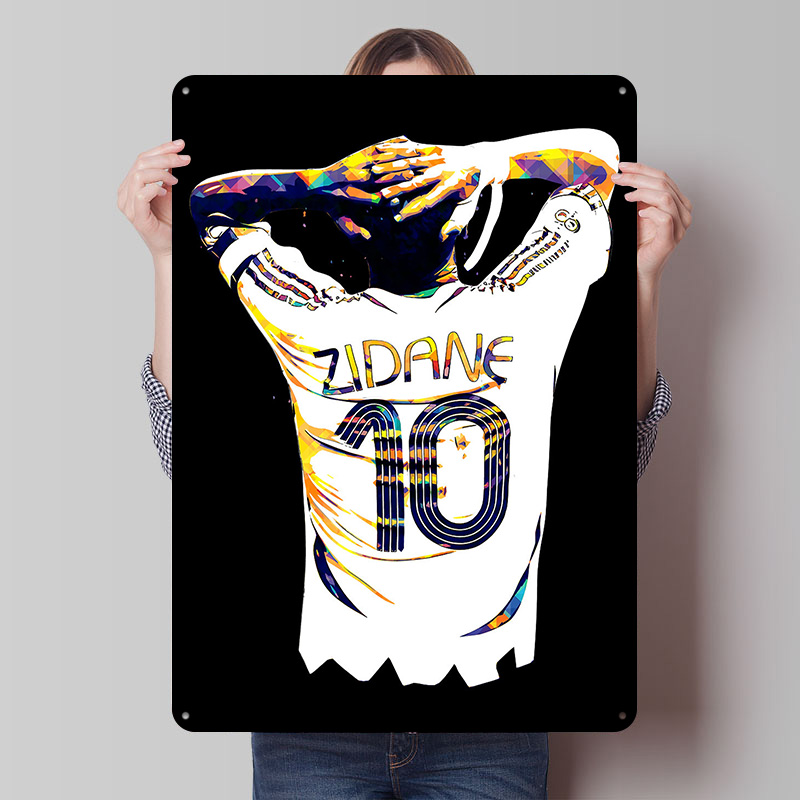 Zidane Futbol Forması Metal Po - Retro Gaming Jersey incelemesi ve fiyatı