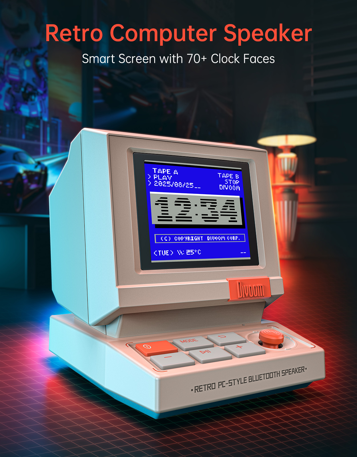 Divoom MiniToo Retro Bluetooth - Retro Gaming Cabinet incelemesi ve fiyatı