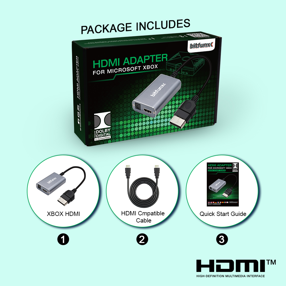 Bitfunx HDMI ™   XBOX Klasik R - Retro Gaming Cables incelemesi ve fiyatı