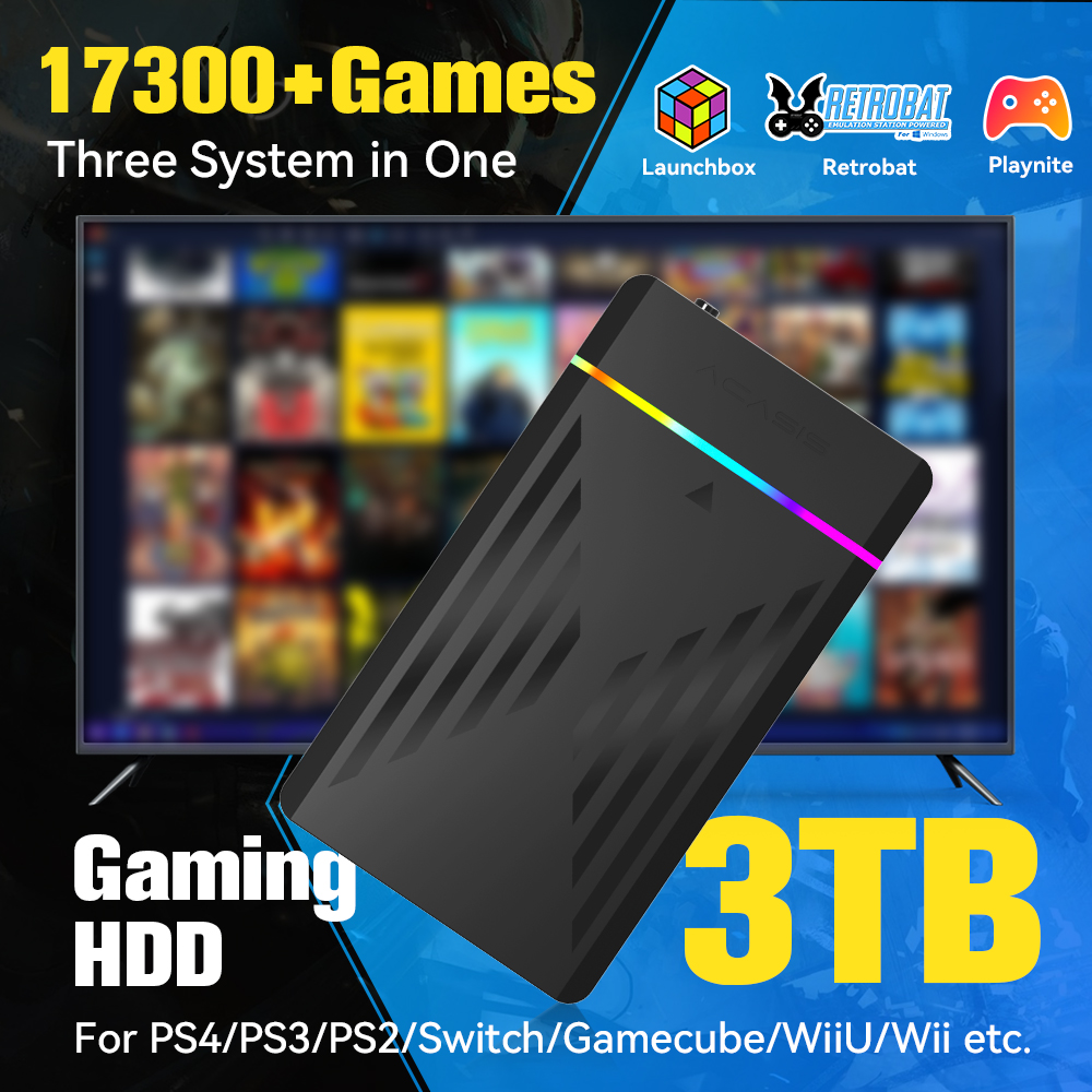 3 TB Taşınabilir Oyun HDD Laun - Retro Gaming Devices incelemesi ve fiyatı